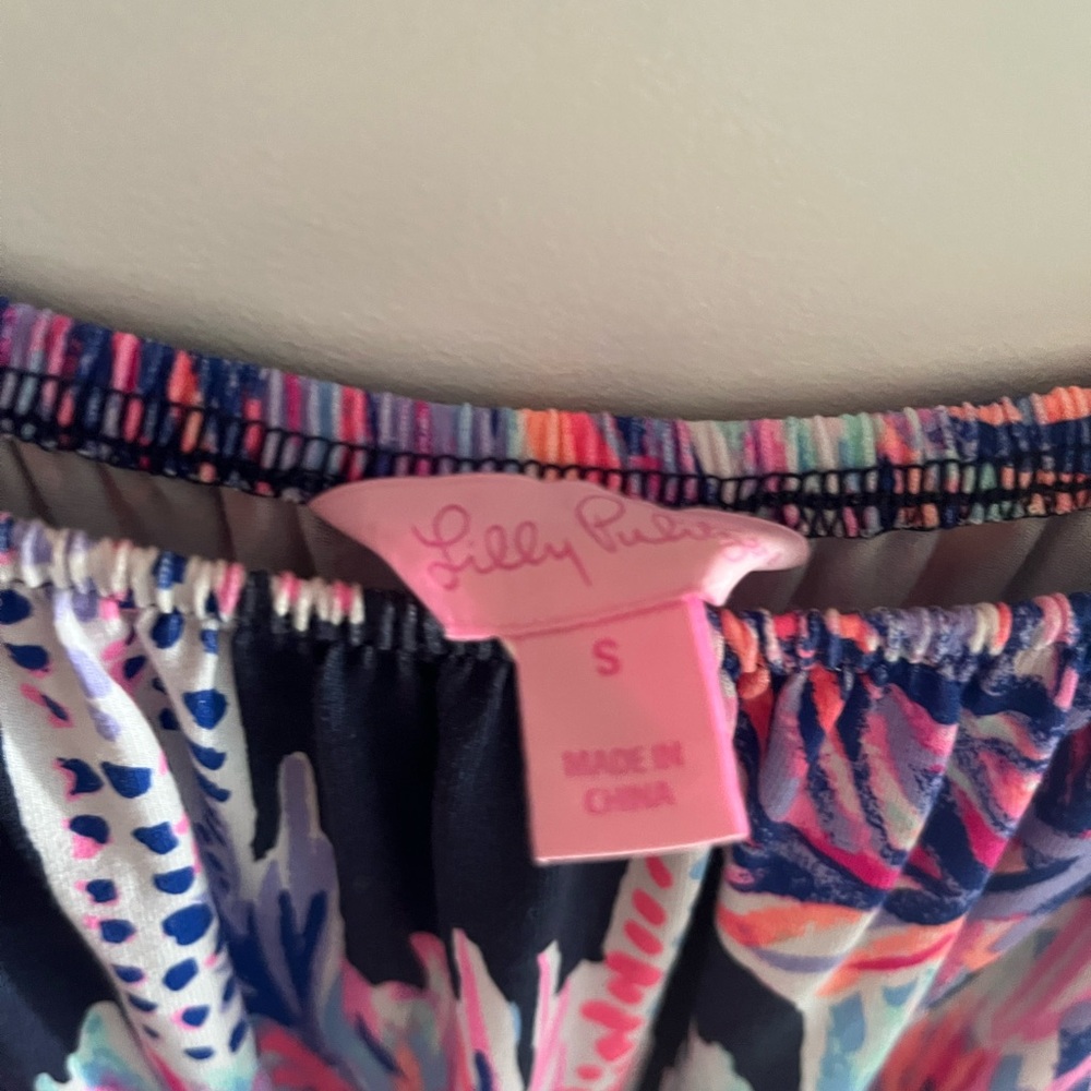 Lilly Pulitzer Multicolor Patterned romper size small - Picture 2 of 3